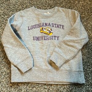 Toddler girl Louisiana State University sweatshirt size 4T like new!